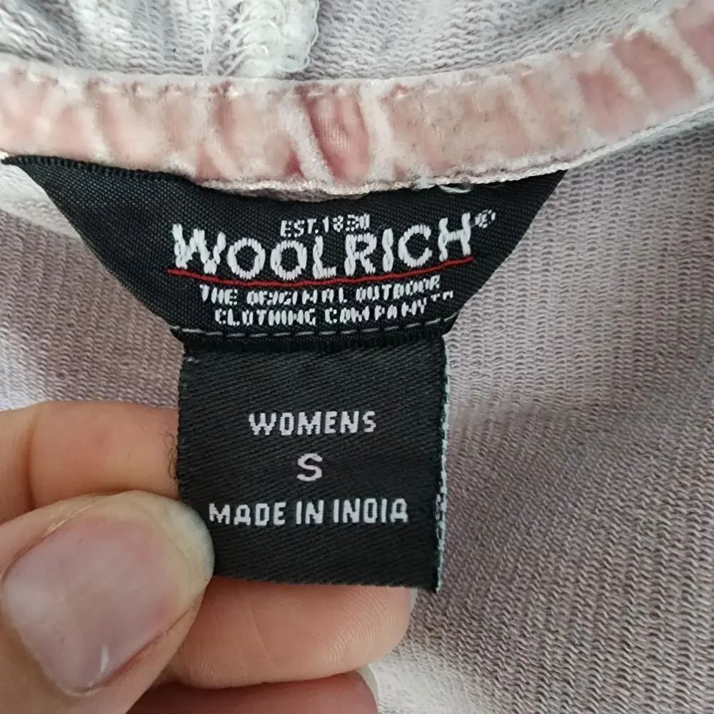 Woolrich Pintucked Hooded Full Zip Blush Jacket | Women's Small